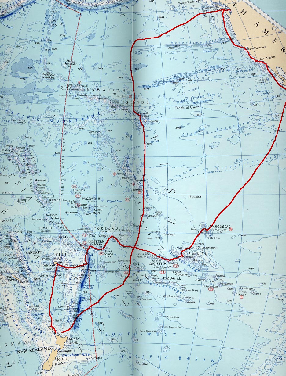 Sailing route of Baba BarAnn